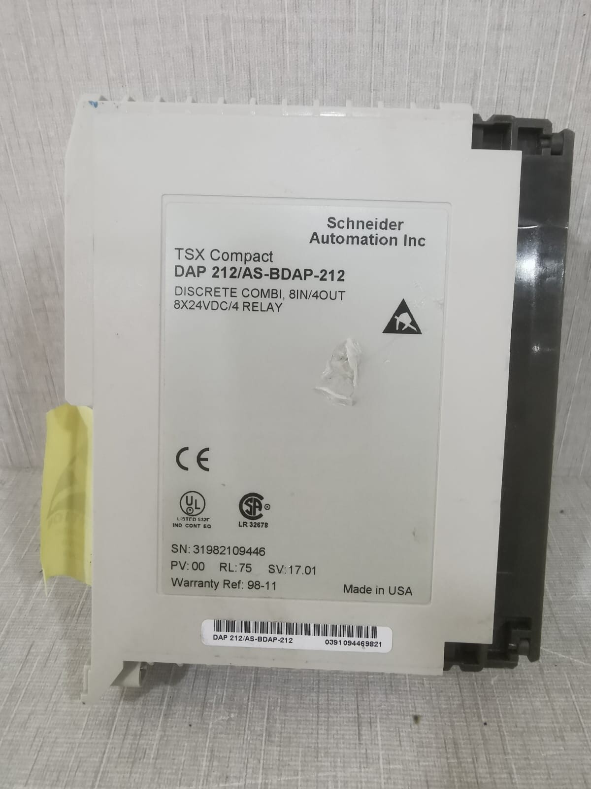 Schneider DAP 212/AS-BDAP-212 Schneider DAP 212/AS-BDAP-212 TSX DISCRETE RELAY 3