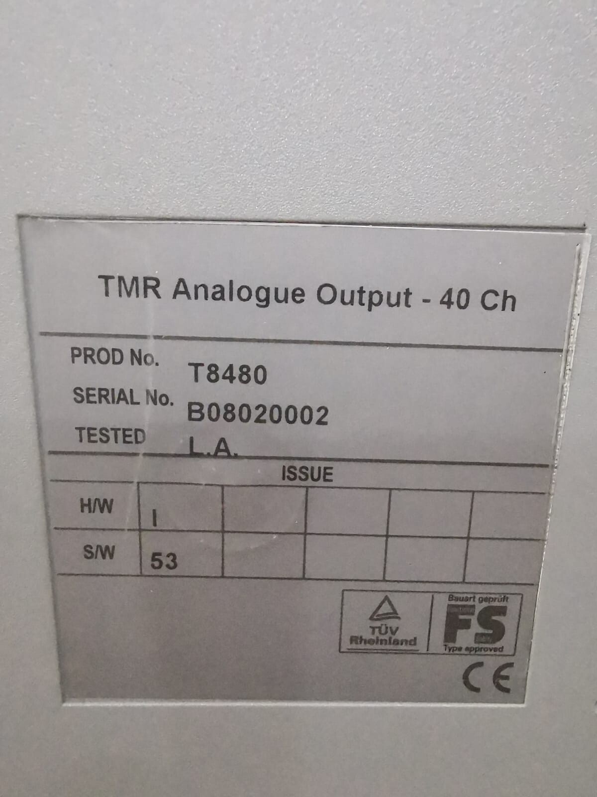 TMR T8480 T8480 Trusted TMR Analog Output-40 CH 3