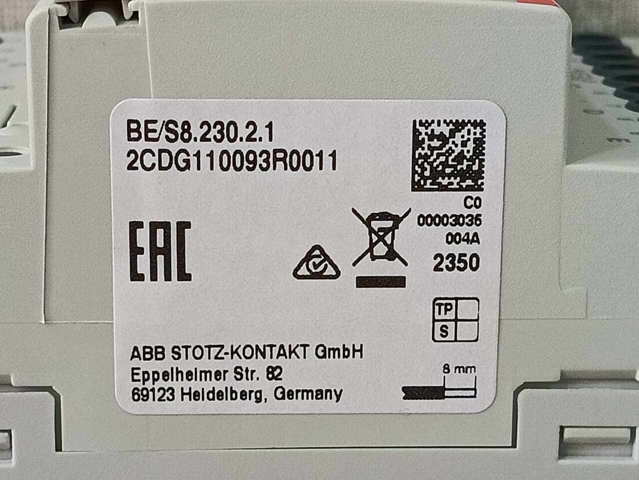 ABB 2CDG 110 093 R0011 ABB BE/S 8.230.2.1 Blind Actuator 2CDG110093R0011 3