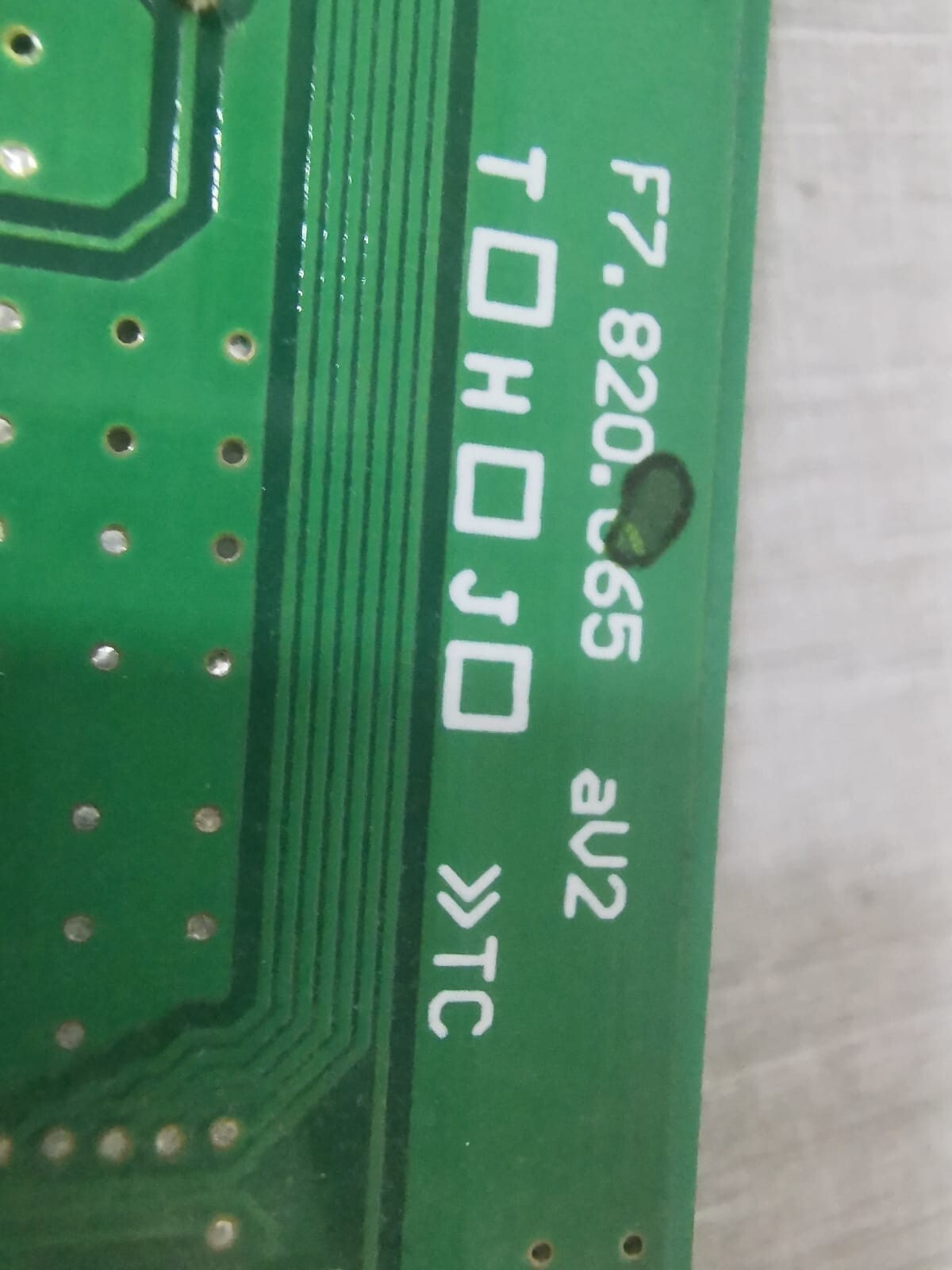 TOHOJO F7.820.665 aV2 TOHOJO F7.820.665 aV2 CONTROL BOARD 4