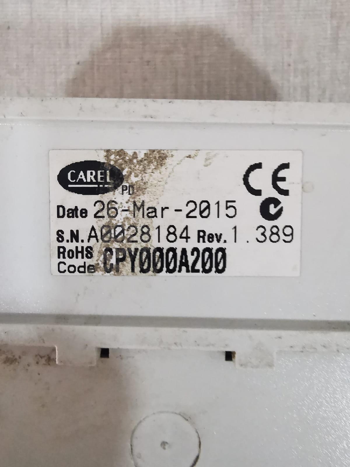 CAREL CPY000A200 CAREL CPY CONTROLLER CPY000A200 4