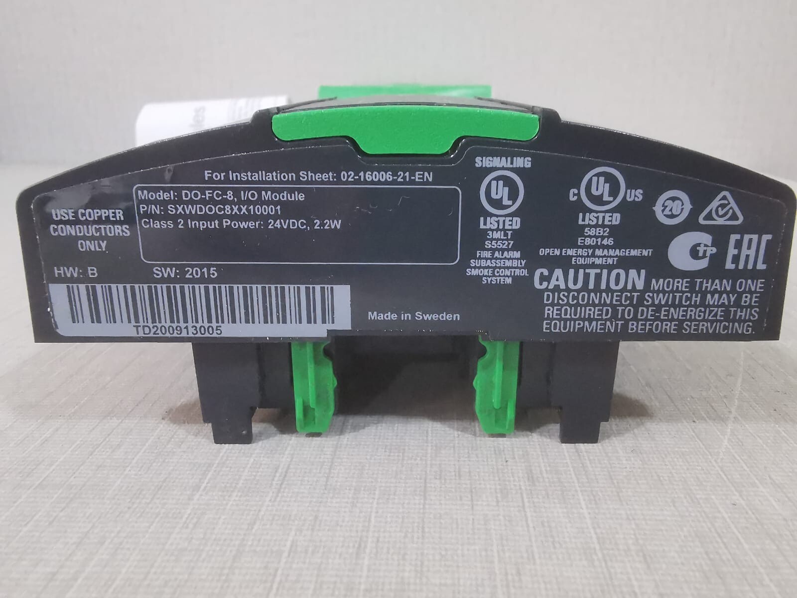 Schneider Electric SXWDOC8XX10001 Schneider Electric SXWDOC8XX10001 I/O OUTPUT MODULE DO-FC-8 4
