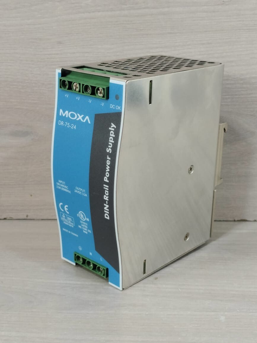 Moxa DR-75-24 MOXA DR-75-24 DIN-RAIL POWER SUPPLY 100-240VAC - W/O ORIGINAL BOX 3