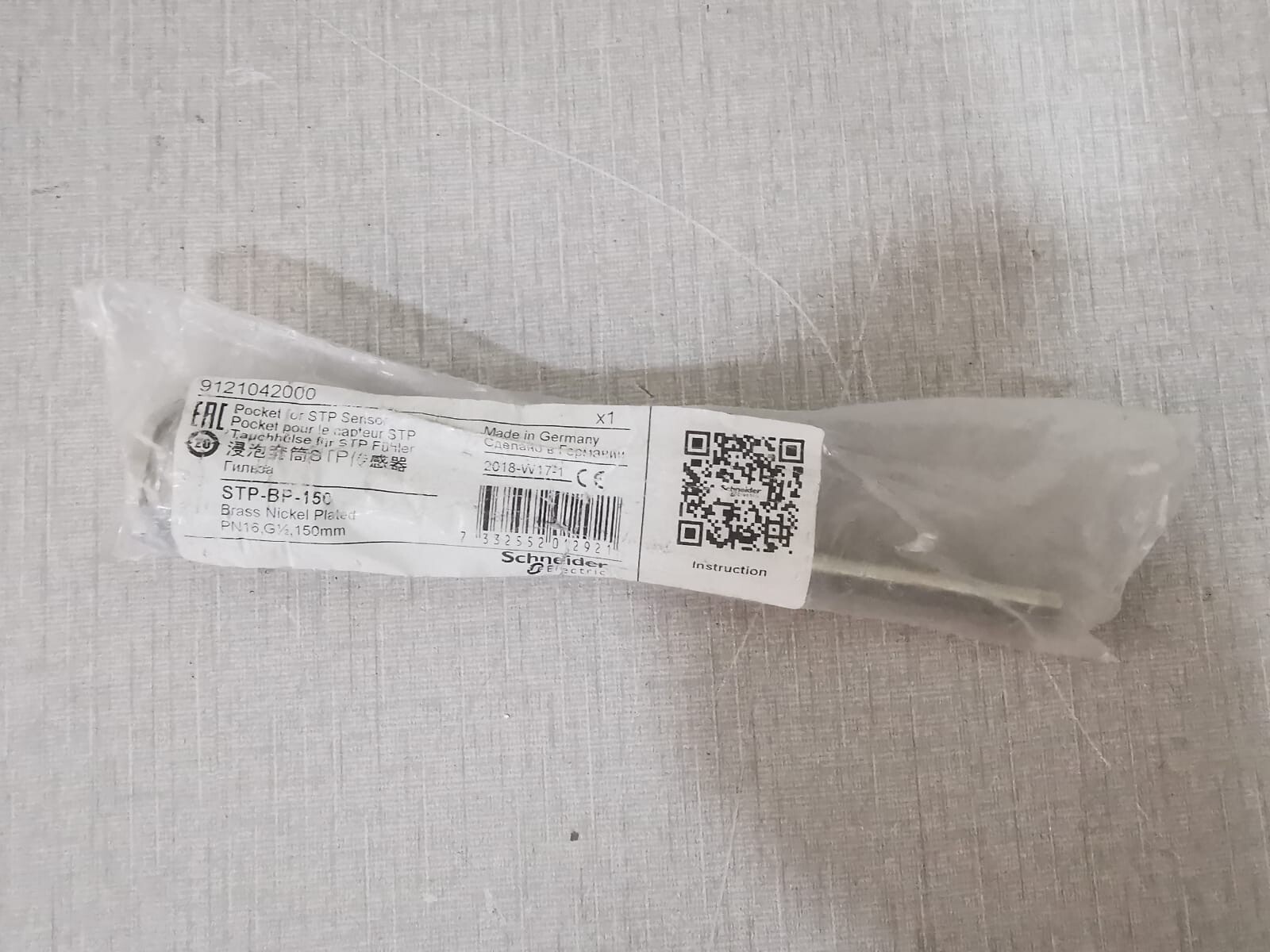 Schneider Electric 9121042000 Schneider Electric 9121042000 Pocket for STP Sensor 3
