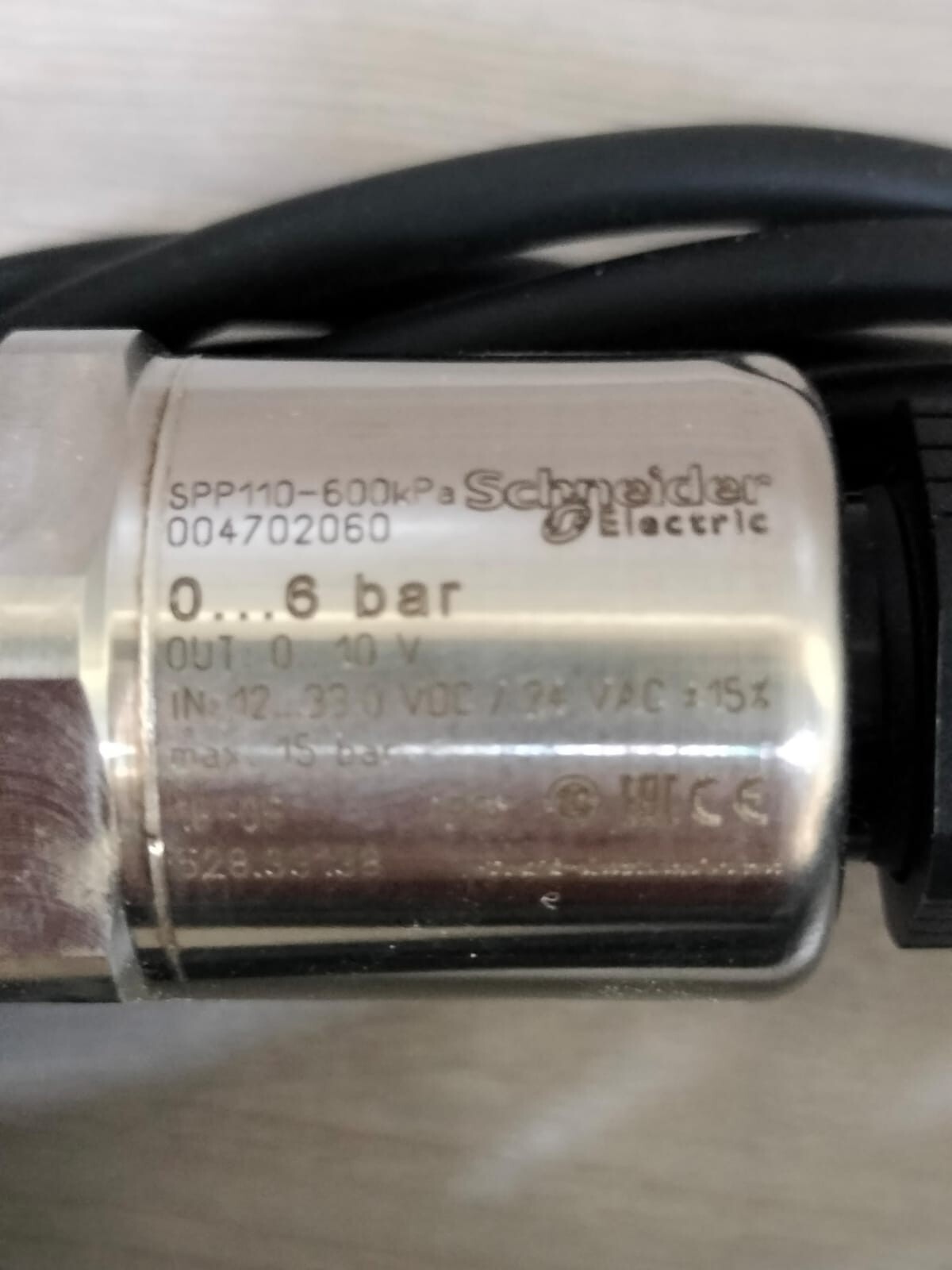 Schneider Electric SPP110-600 Schneider Electric 004702060 Pressure Transmitter Sensor SPP110-600 24VAC 2