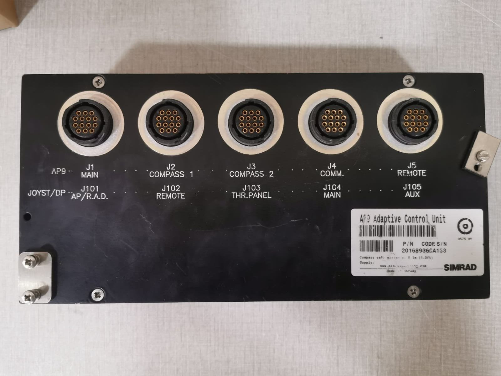 SIMRAD AP9 SIMRAD AP9 Adaptive Control Unit 20168936CA133 3