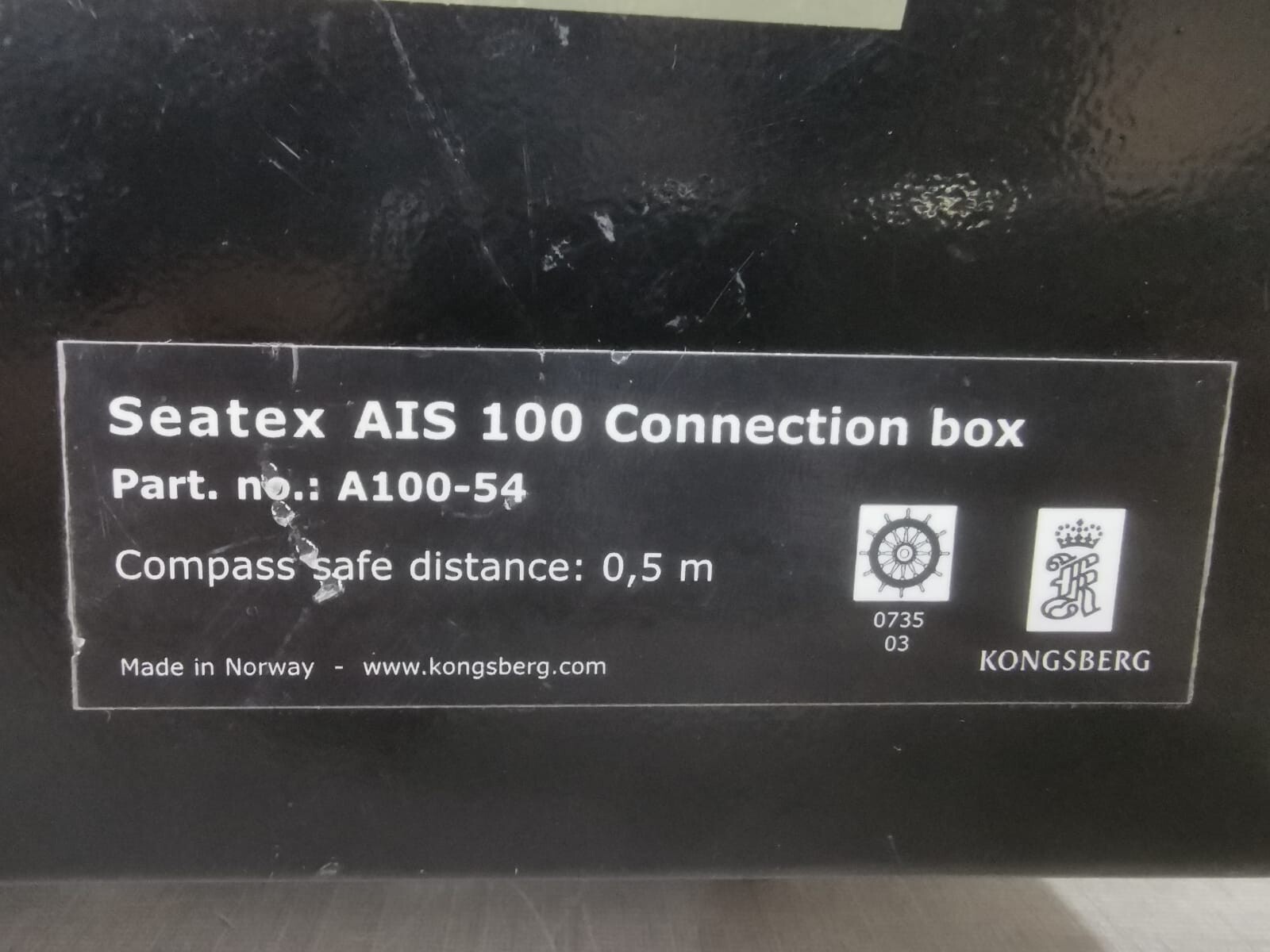 Seatex AIS-100 SEATEX AIS 100 Connection Box A100-54 3