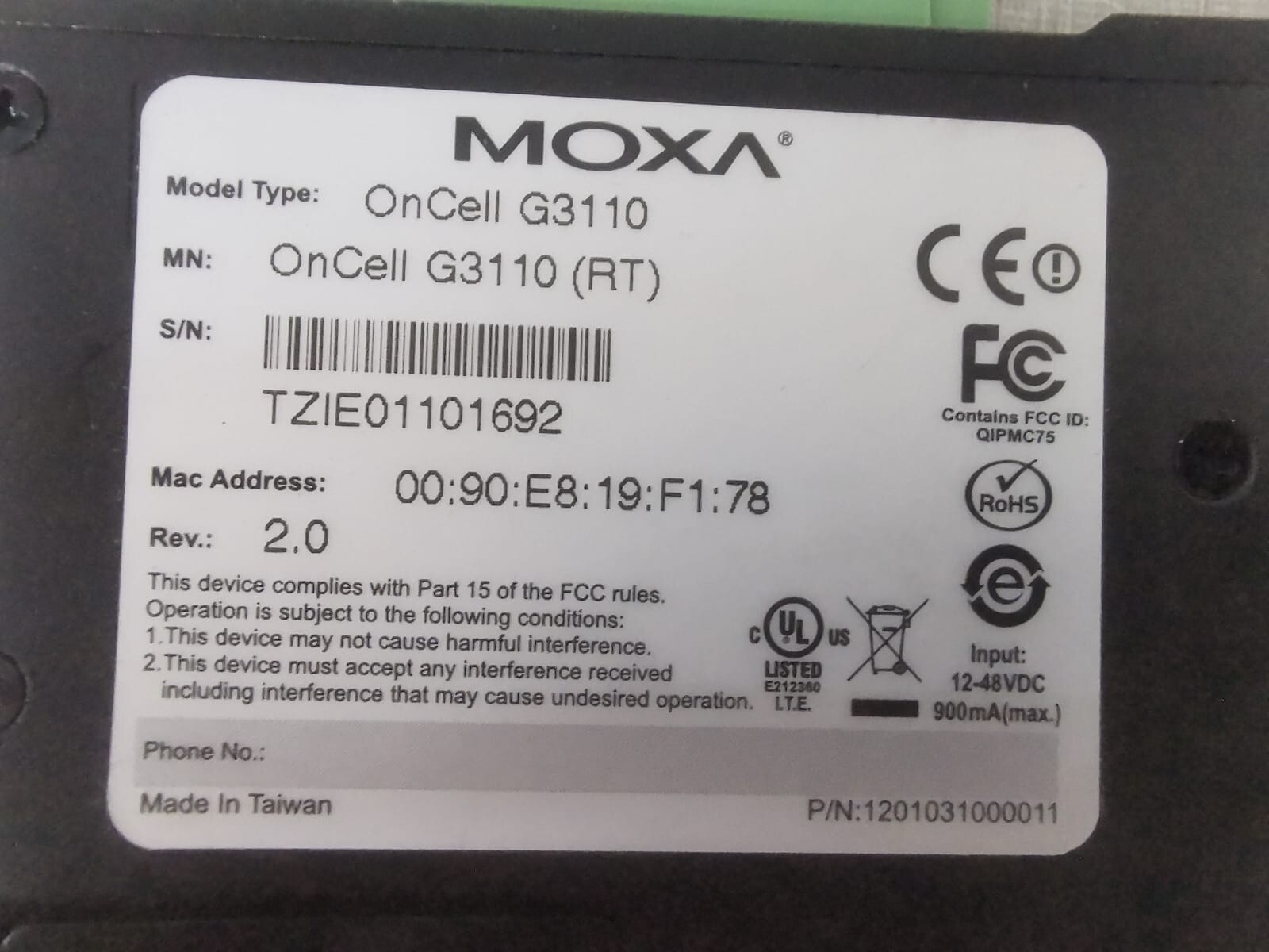 Moxa G3110 MOXA OnCell G3110 3