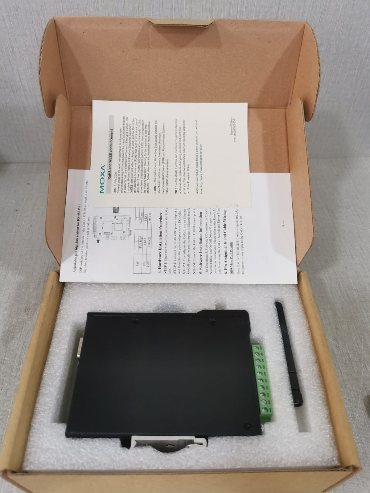 MOXA ONCELL G3110 V2.0 (RT) Advanced Quad-Band GSM/GPRS/EDGE IP Gateway