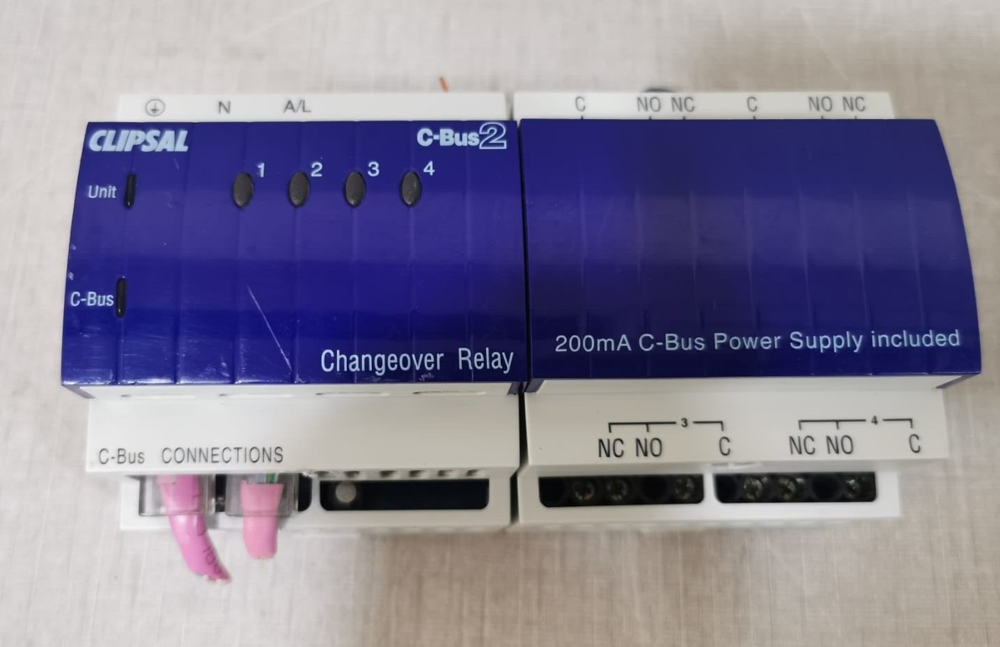 Clipsal L5504RVFC 4 Channel Voltage Free Changeover Relay C-Bus2