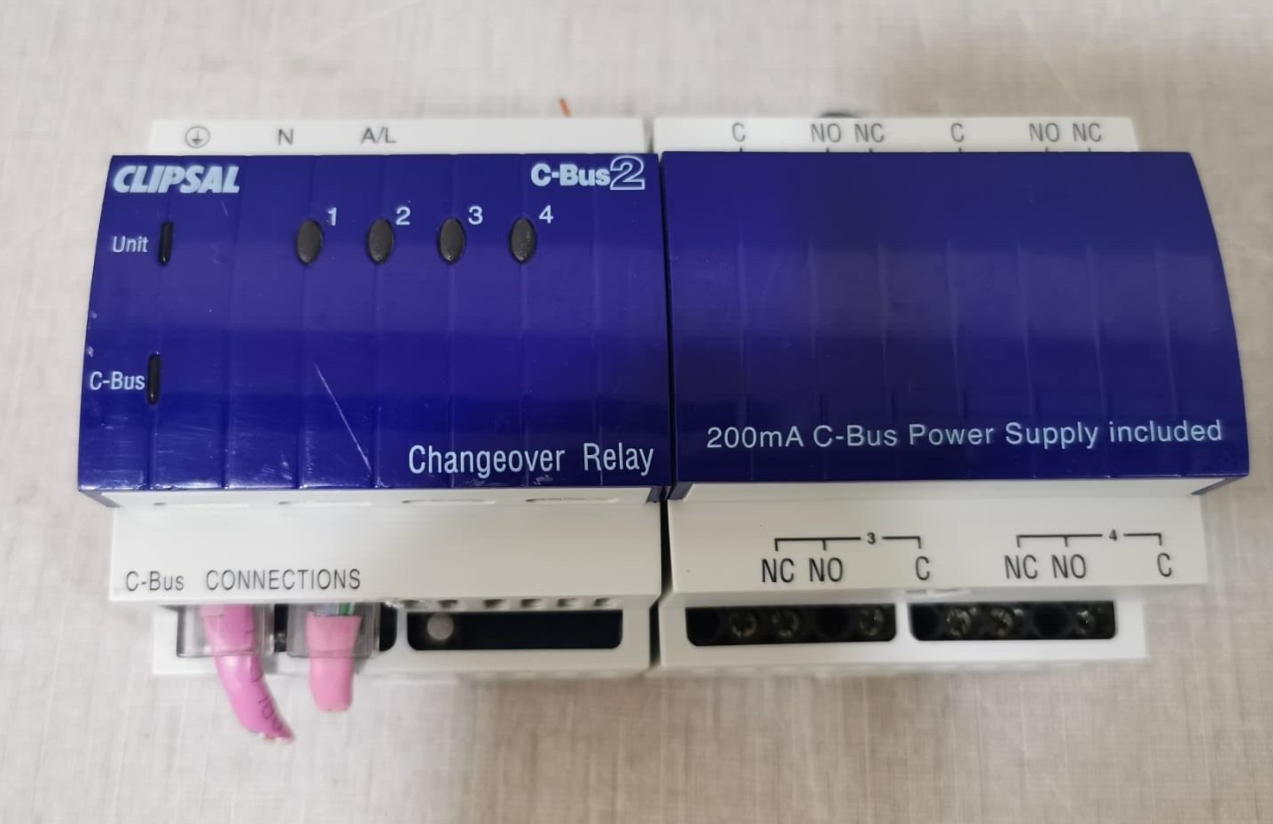 Clipsal L5504RVFC 4 Channel Voltage Free Changeover Relay C-Bus2