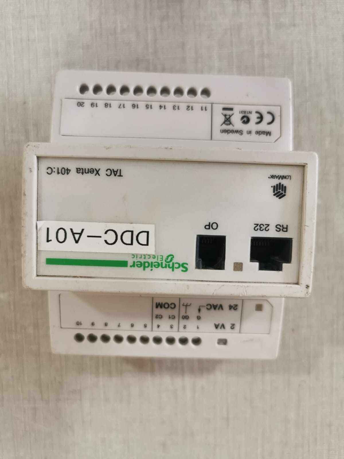 Schneider Electric TAC Xenta 401:C Schneider Electric TAC Xenta 401:C - without Base 3