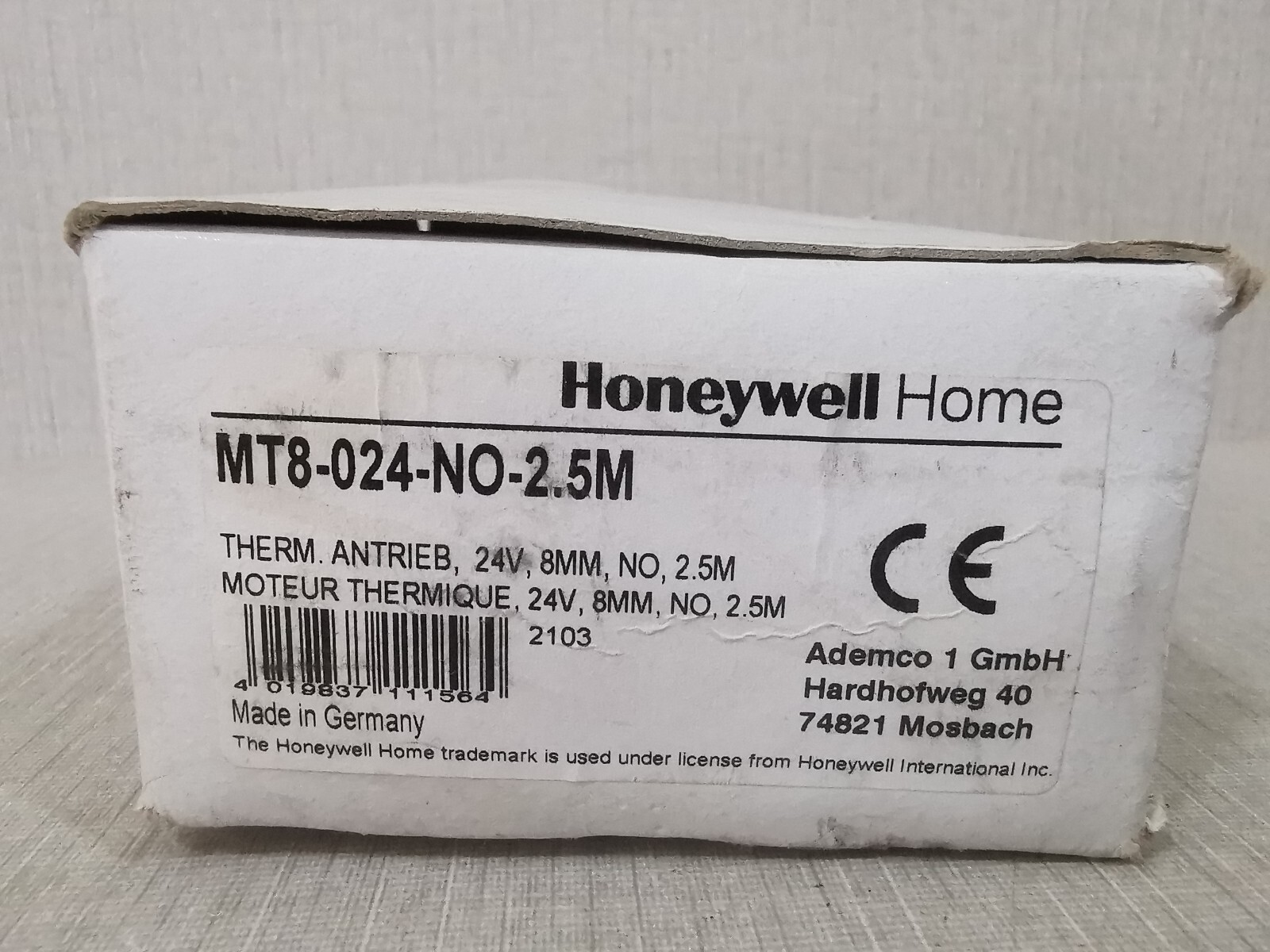Honeywell MT8-024-NO-2.5M Honeywell MT8-024-NO-2.5M 2