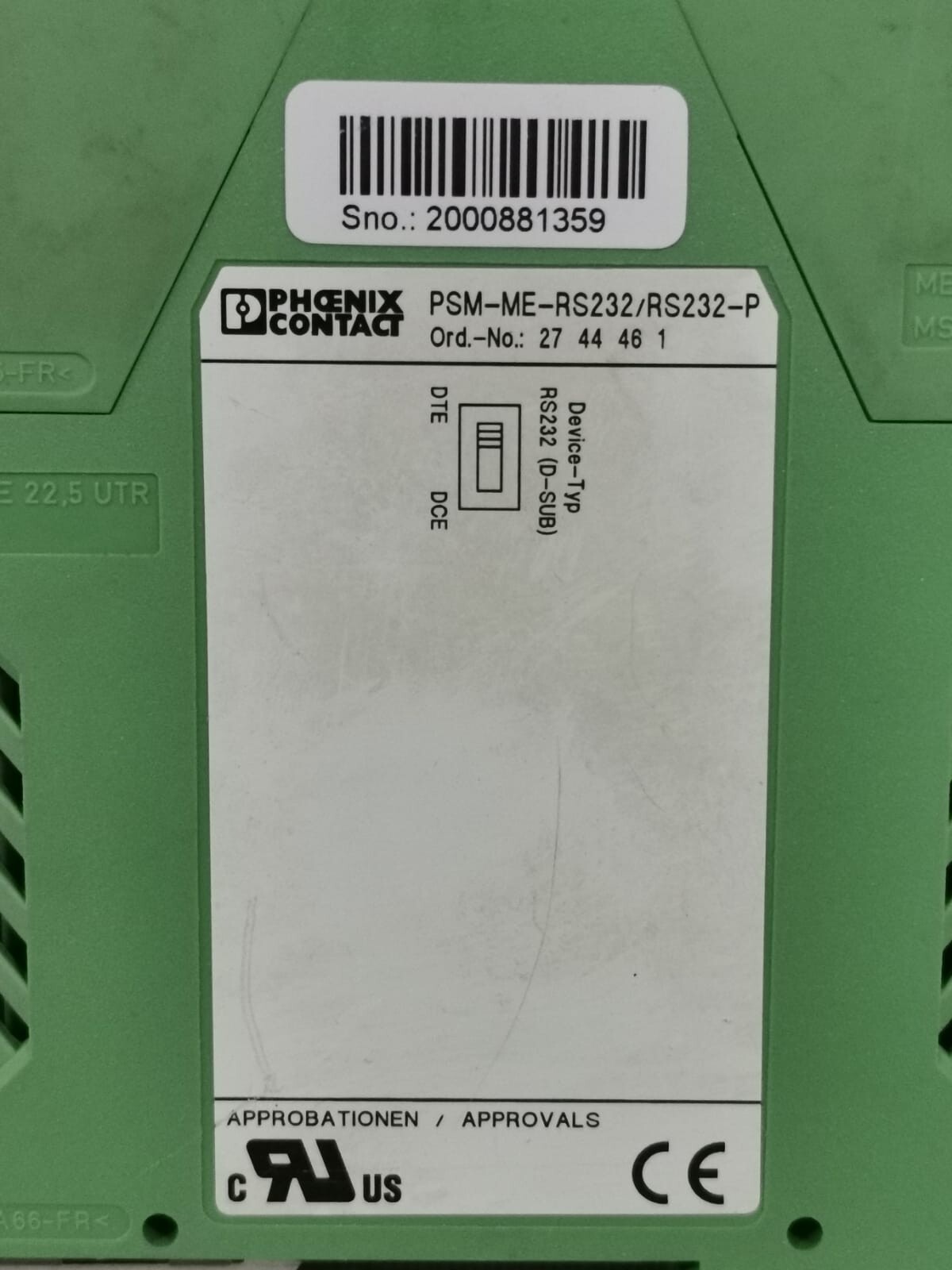 Phoenix Contact RS232/RS232-P PHOENIX CONTACT PSM-ME-RS232/RS232-P INTERFACE CONVERTER 4