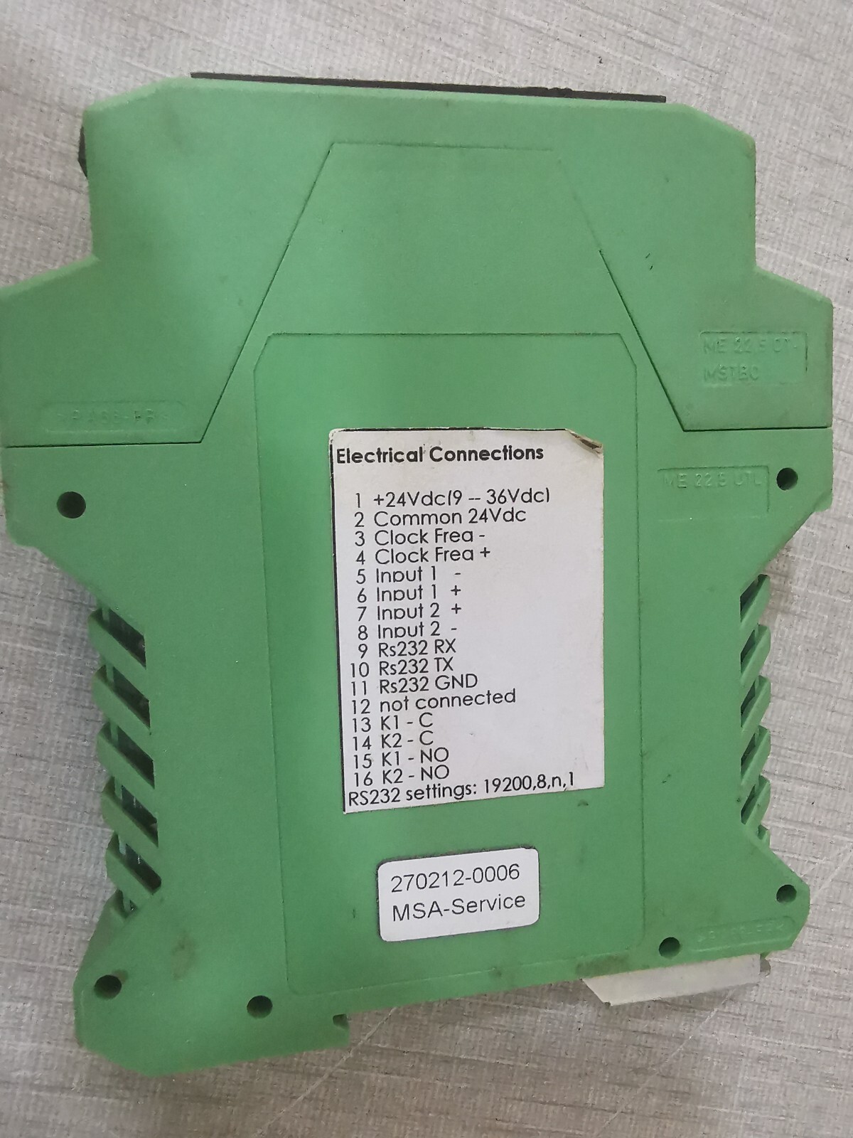 MSA MSA-SERVICE Selection Switch MSA-SERVICE Watchdog v2.0.0 3