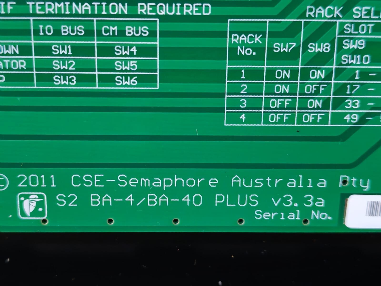 Semaphore BA-40 Semaphore Kingfisher CSE BA-4/BA-40 BACK PLATE 5