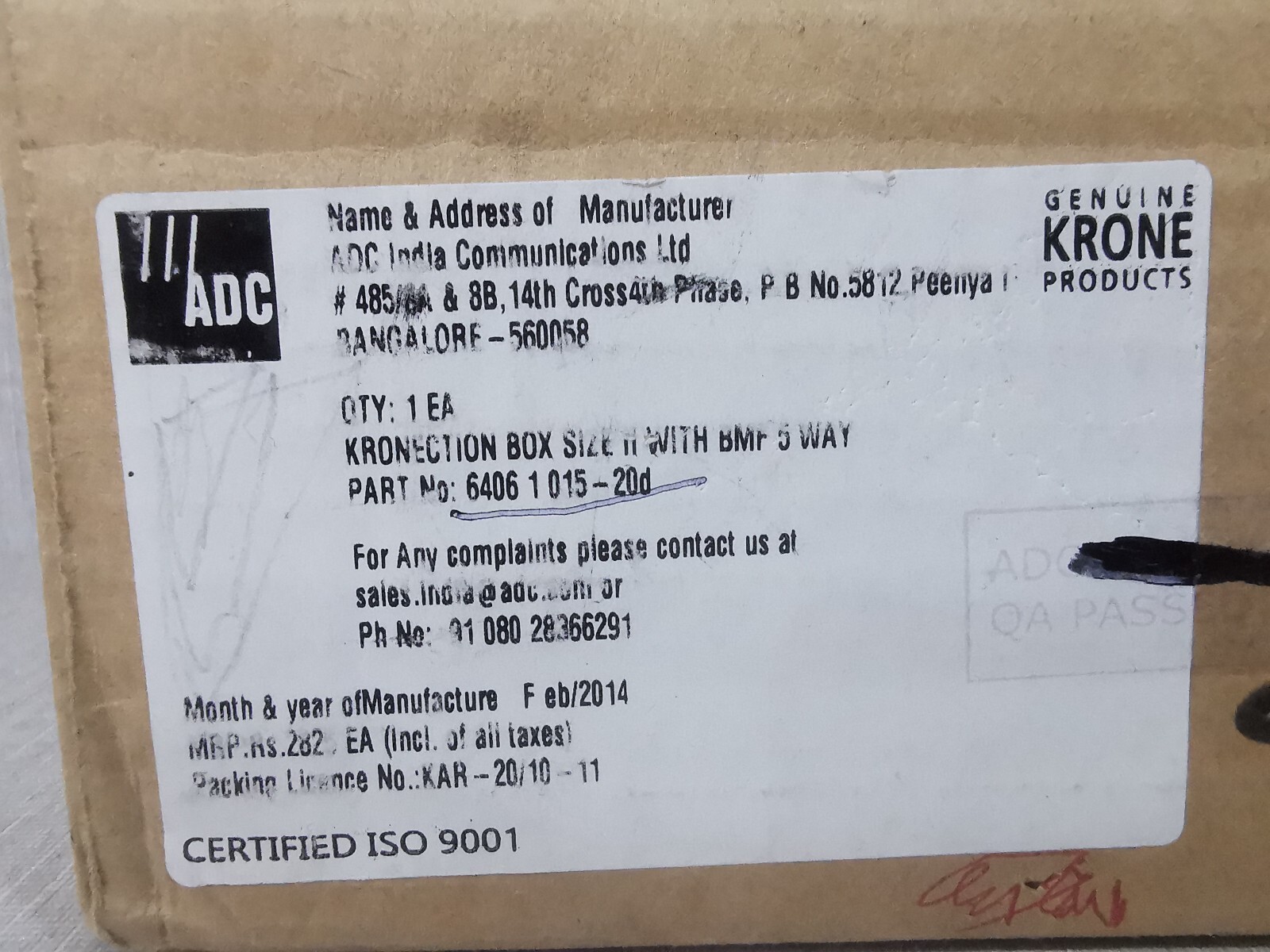 KRONE KRONE-6406 KRONE 6406 1 015-20d 2