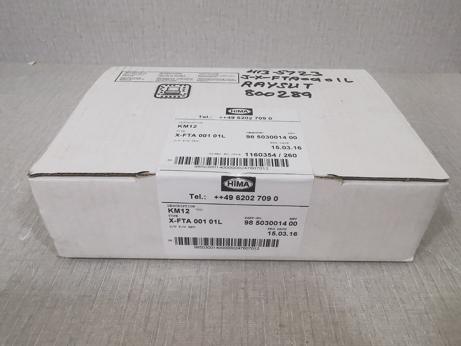 HIMA FTA-001 HIMA KM12 MOSULE X-FTA 001 01L 98503001400 REV.00 3