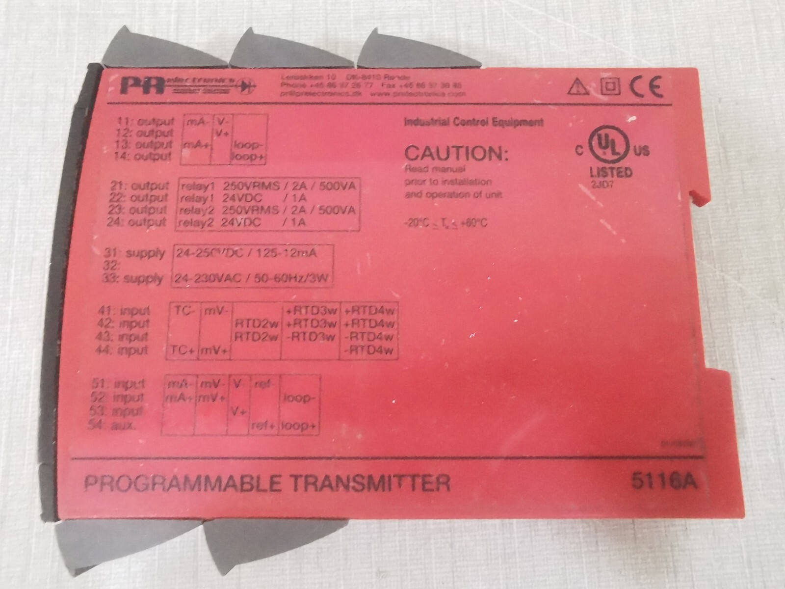 PR Electronics 5116A PR Electronics 5116A Programmable Transmitter 2