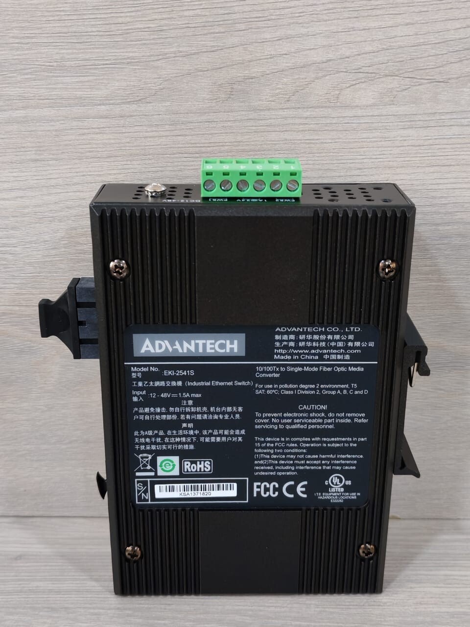 ADVANTECH EKI-2541S ADVANTECH EKI-2541S Ethernet to Single Mode Fiber Media Converter 6