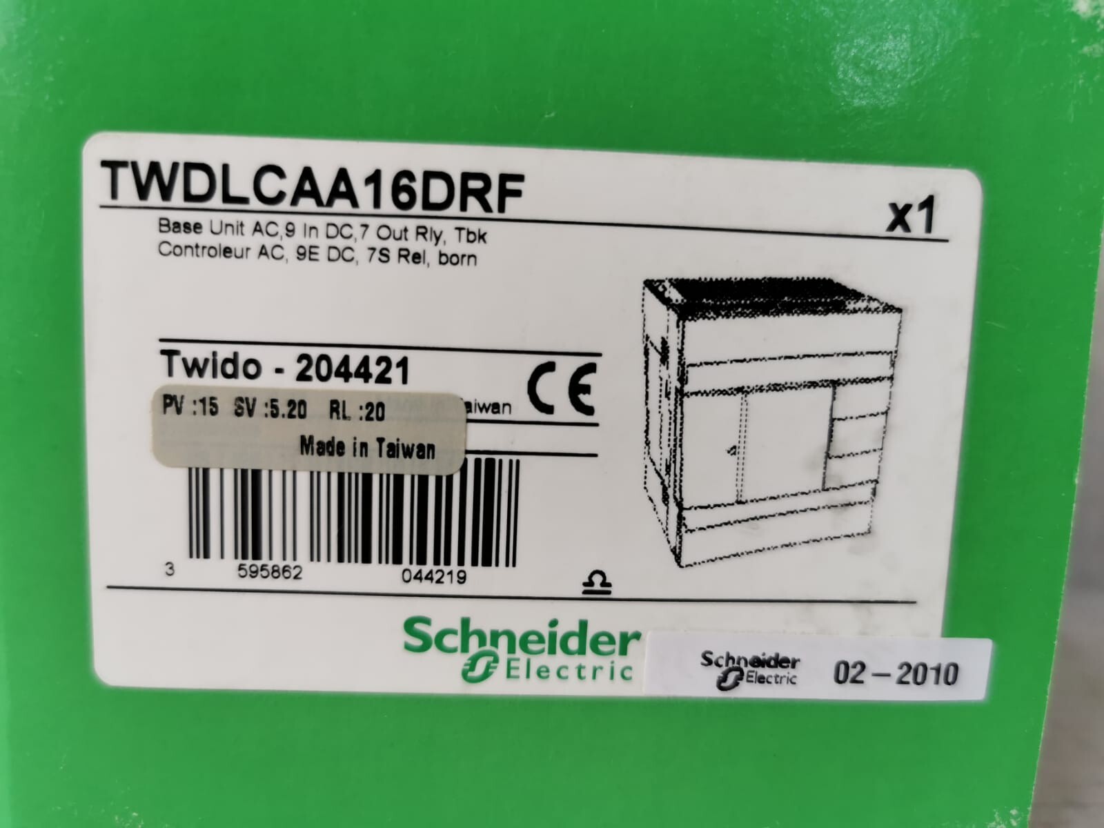 Schneider Electric TWDLCAA16DRF SCHNEIDER ELECTRIC TELEMECANIQUE TWDLCAA16DRF Twido-204421 BASE UNIT 100-240V 2