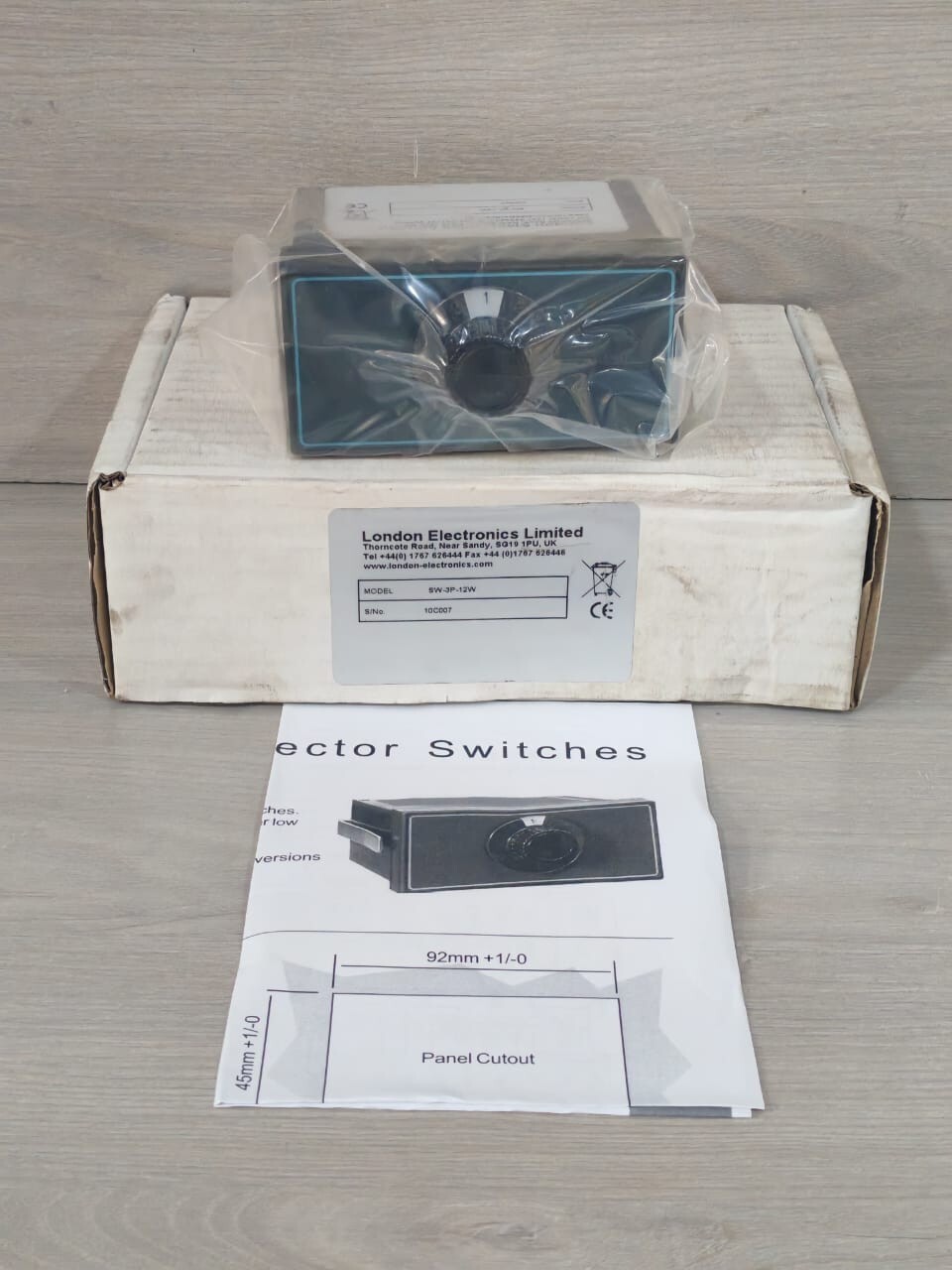 LONDON ELECTRONICS SW-3P-12W SIGNAL SELECTOR SWITCHES