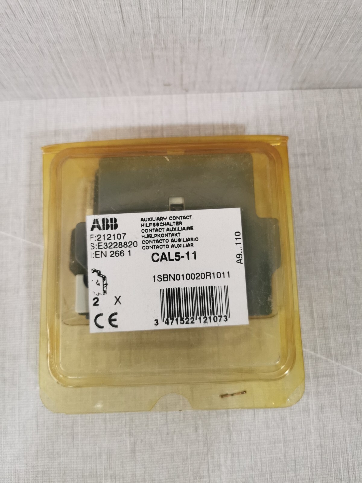 ABB CAL5-11 1SBN010020R1011 AUXILIARY CONTACT BLOCK