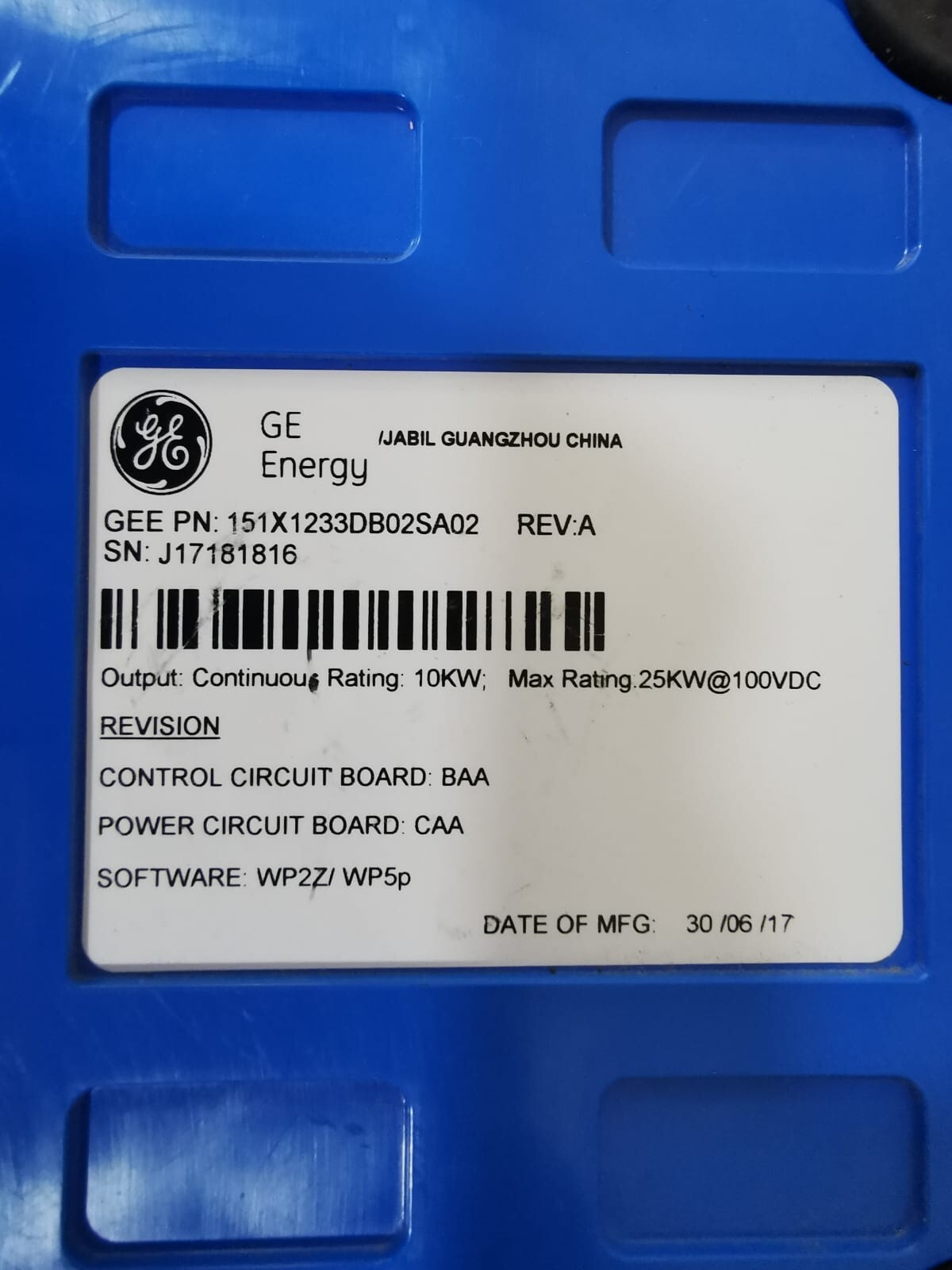 GE 151X1233DB02SA02 GE 151X1233DB02SA02 REV A CONVERTER 2