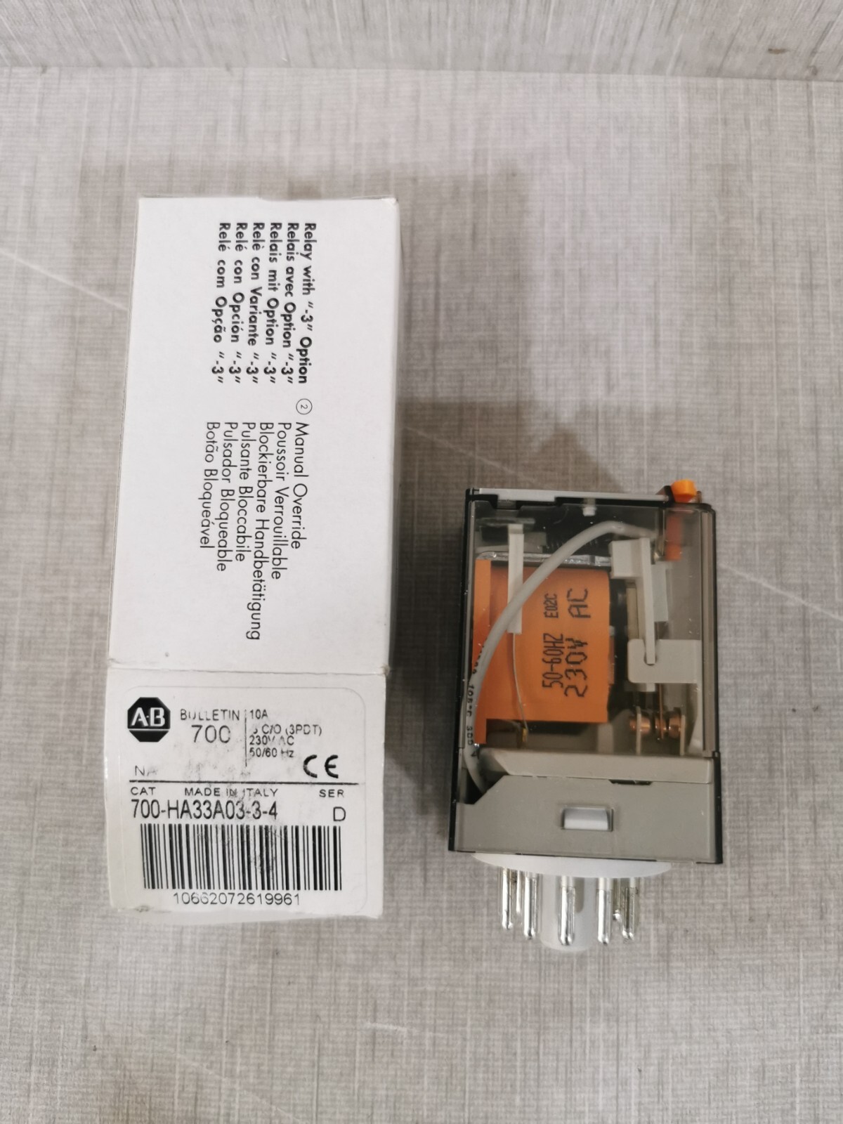 Allen Bradley 700-HA33A03-3-4 SER.D RELAY
