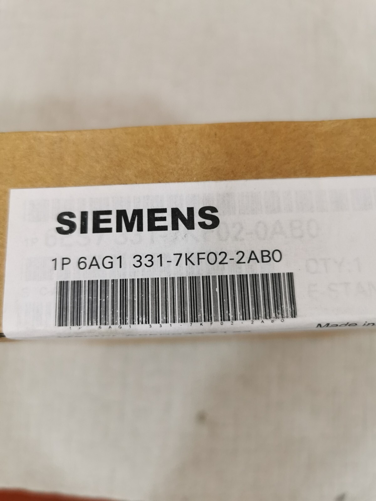 Siemens 6AG1 331-7KF02-2ABO SIEMENS 6AG1 331-7KF02-2ABO PLC EXTENSION MODULE 3