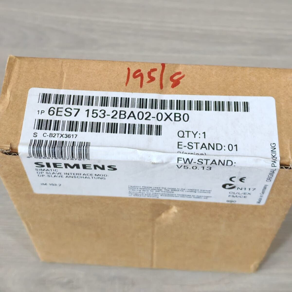 Siemens 6ES7 153-2BA02-0XB0 SIEMENS 6ES7 153-2BA02-0XB0 F/W STAND V5.0.13 INTERFACE MODULE 5