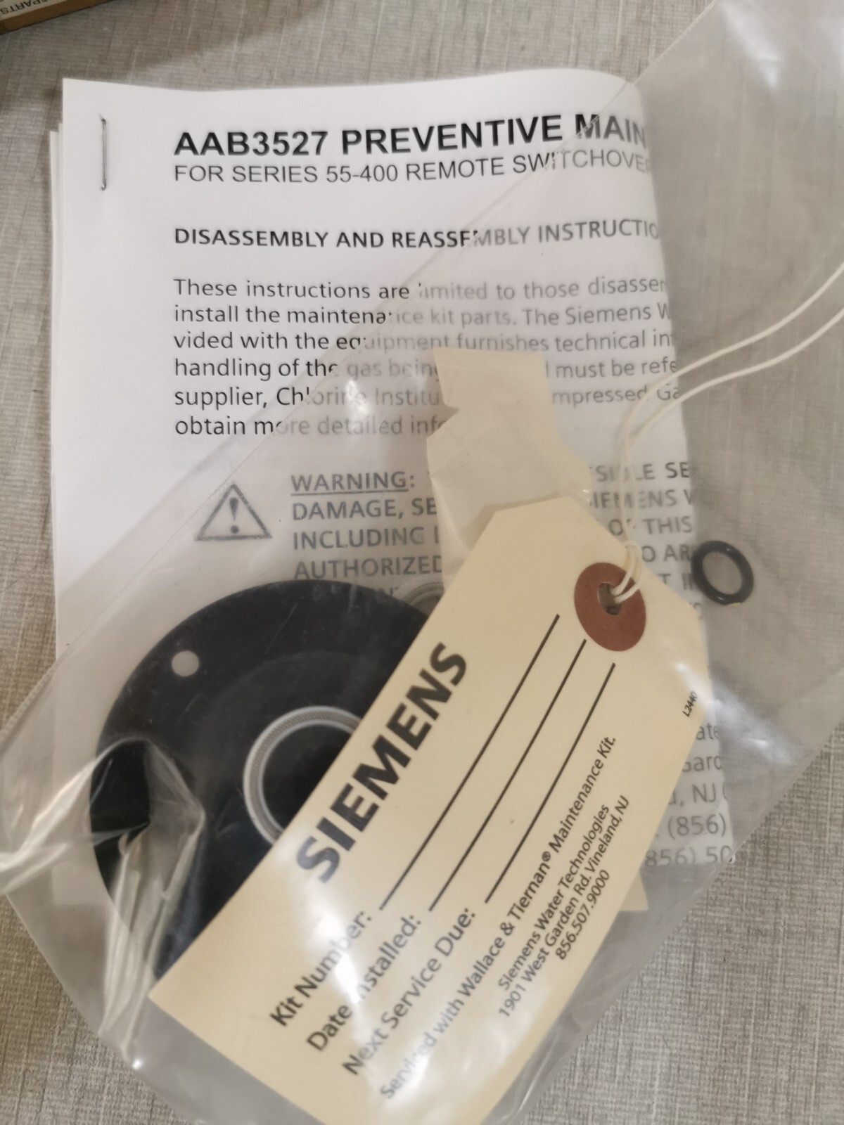 Siemens U27546 SIEMENS U27546 Spare Kit for Changeover 3