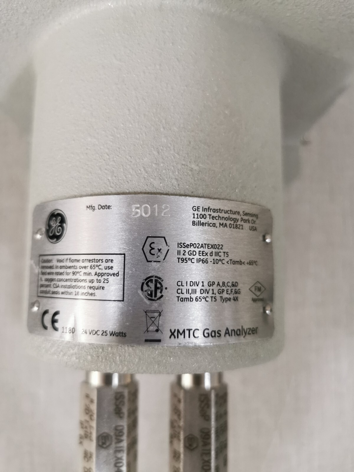 GE XMTC GE XMTC Thermal Condutivity Transmitter Gas Analyzer XMTC-62-21 5