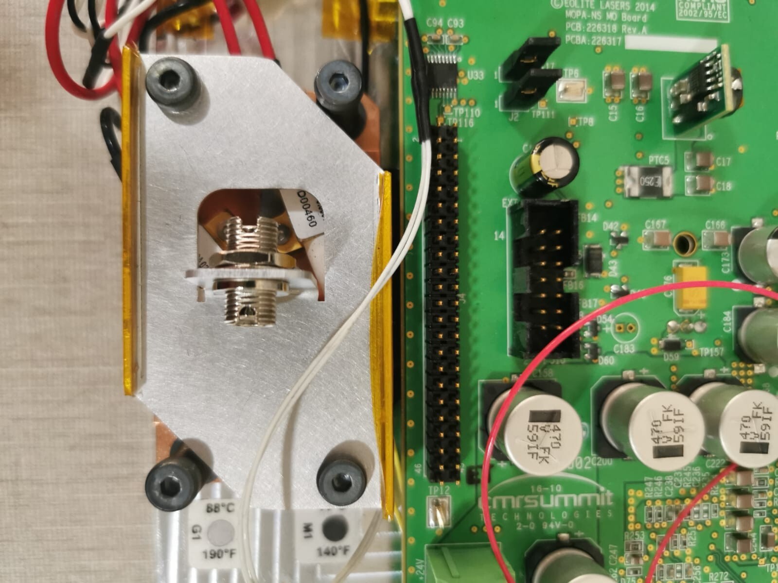 EOLITE LASERS PCB:226318 REV.A PCBA:226317 EOLITE LASERS MOPA-NS MO Board PCB:226318 Rev.A PCBA:226317 9