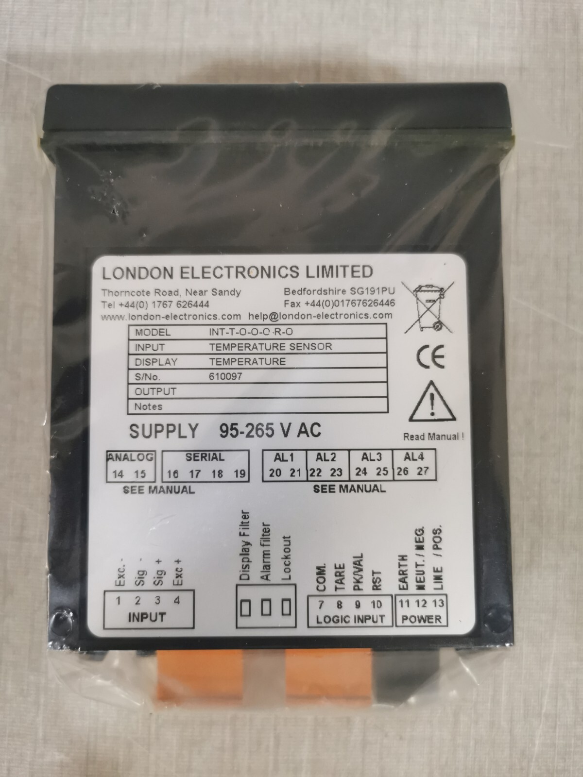 London Electronics INT-T-O-O-O-R-O London Electronics INT-T-O-O-O-R-O Temperature Sensor 5