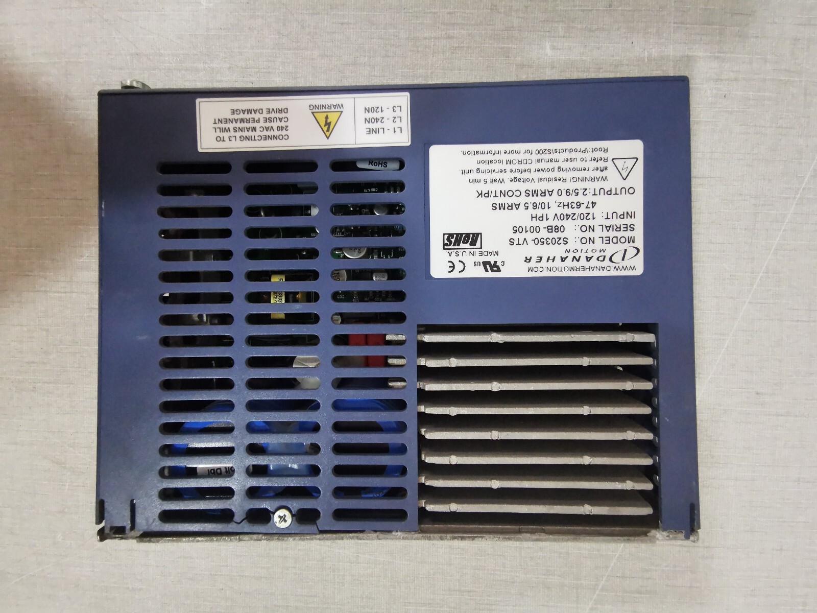 Kollmorgen S20350-VTS Kollmorgen S200 Series S20350-VTS SERVO DRIVE 4