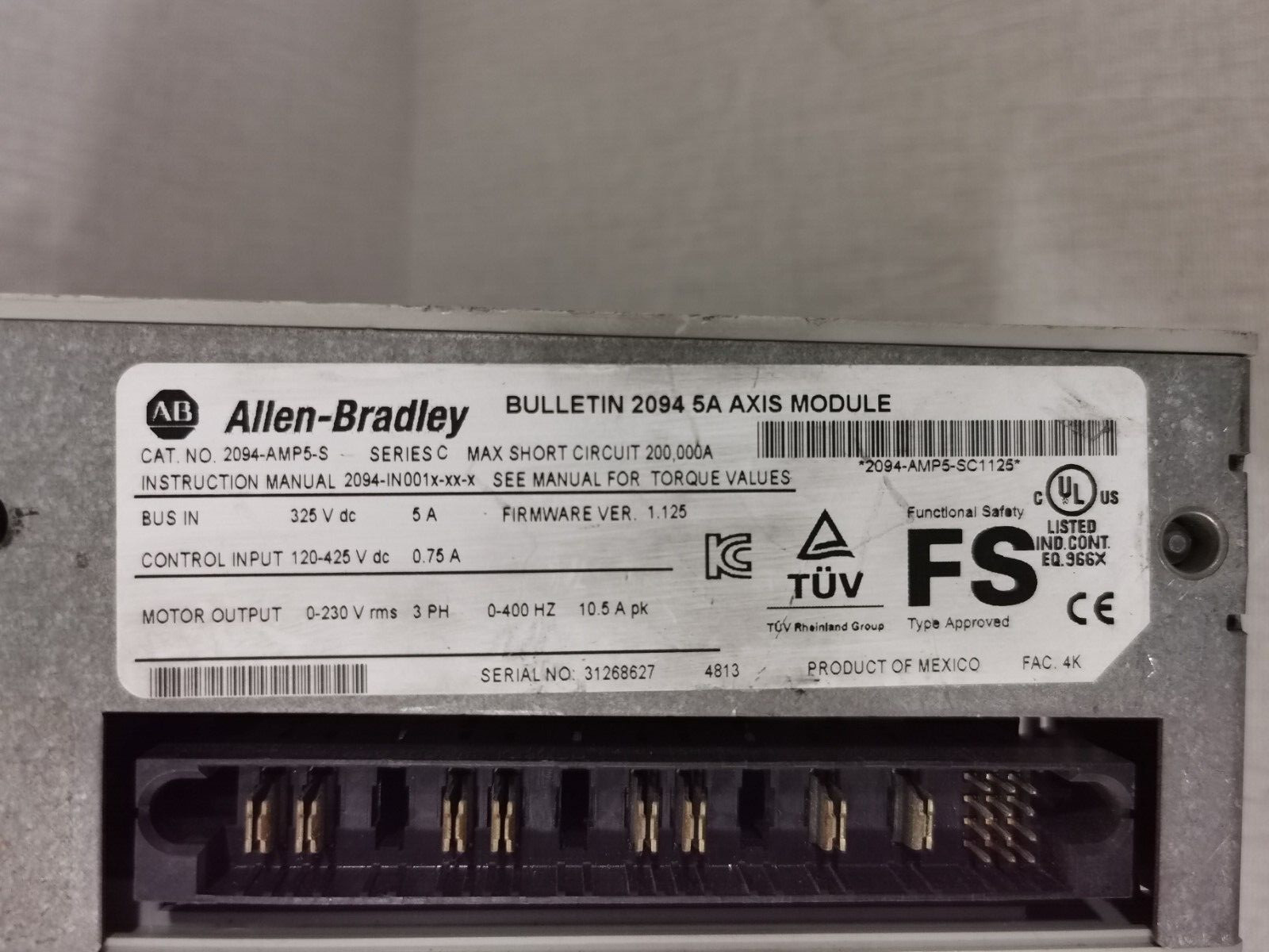 Allen-Bradley 2094-AMP5-S Allen Bradley 2094-AMP5-S SER C AXIS Module 2