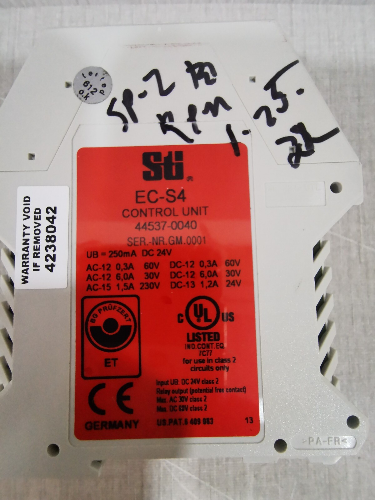STI EC-S4 Sti EC-S4 CONTROL UNIT 5