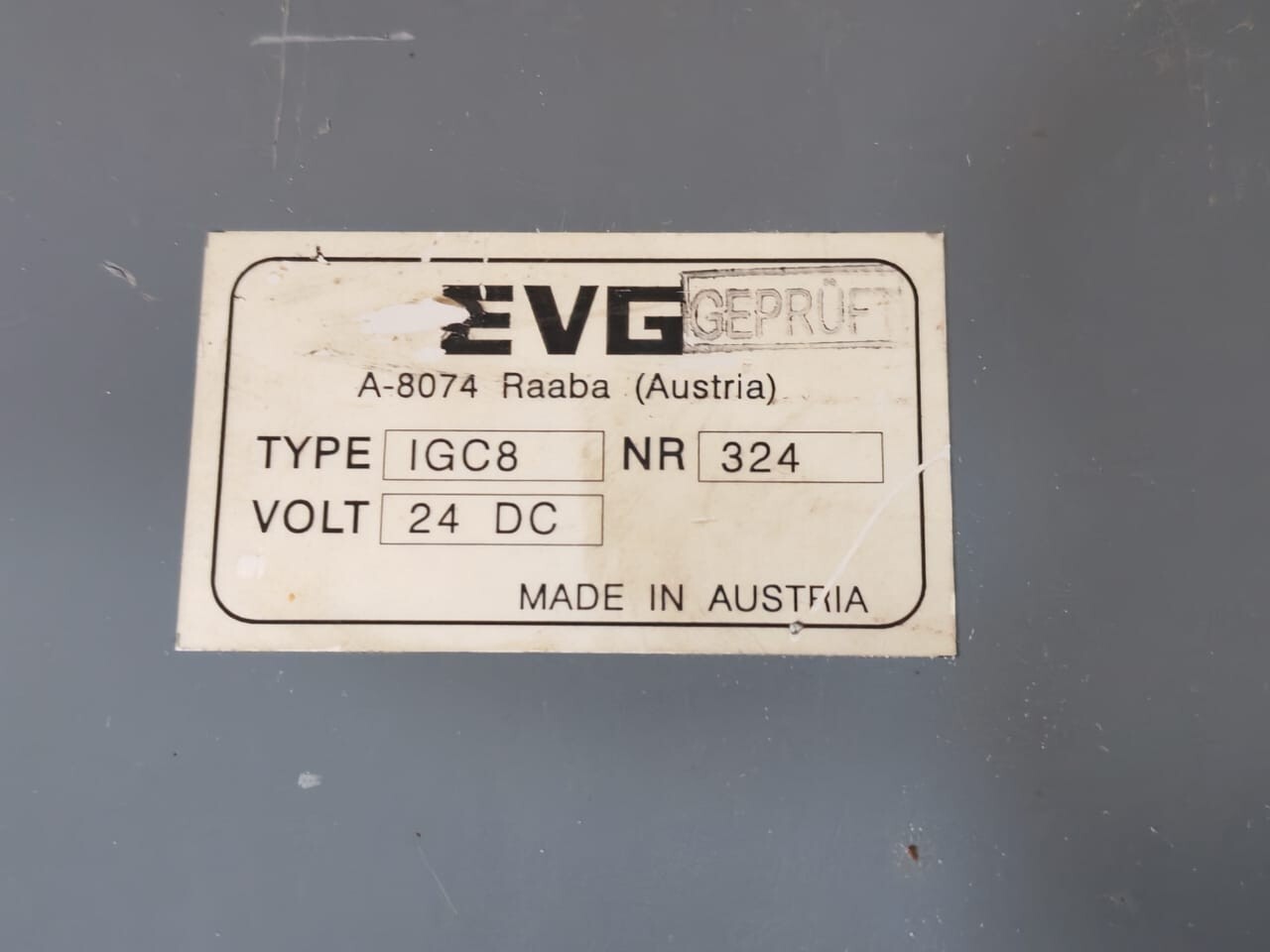 EVG NR-324 EVG IGC8 Nr 324 3