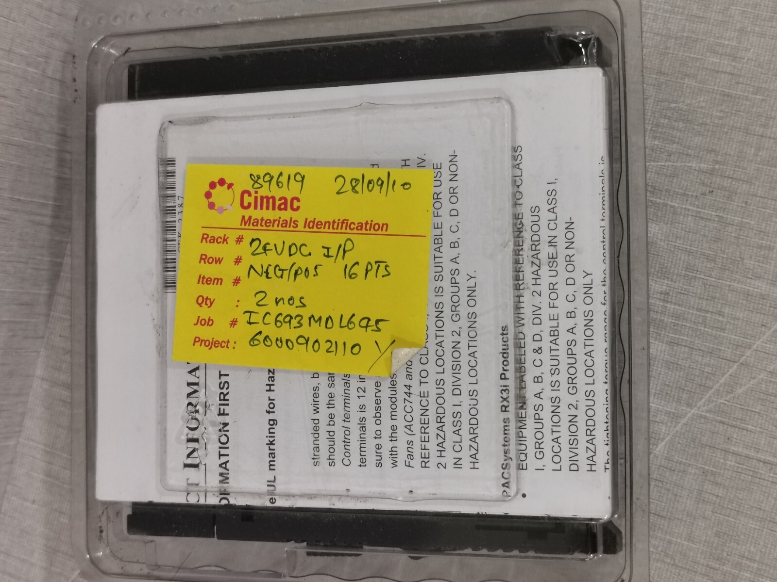 GE Fanuc IC693MDL645H GE FANUC IC693MDL645H INPUT 7