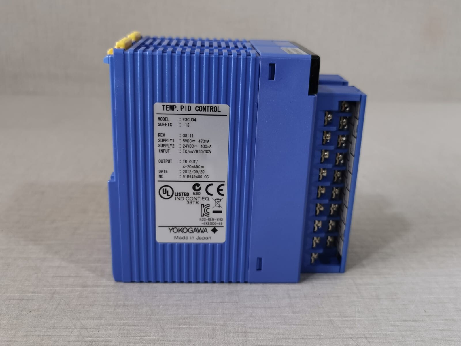 YOKOGAWA F3CU04-1S F3CU04 YOKOGAWA F3CU04-1S TEMPERATURE PID CONTROL 5