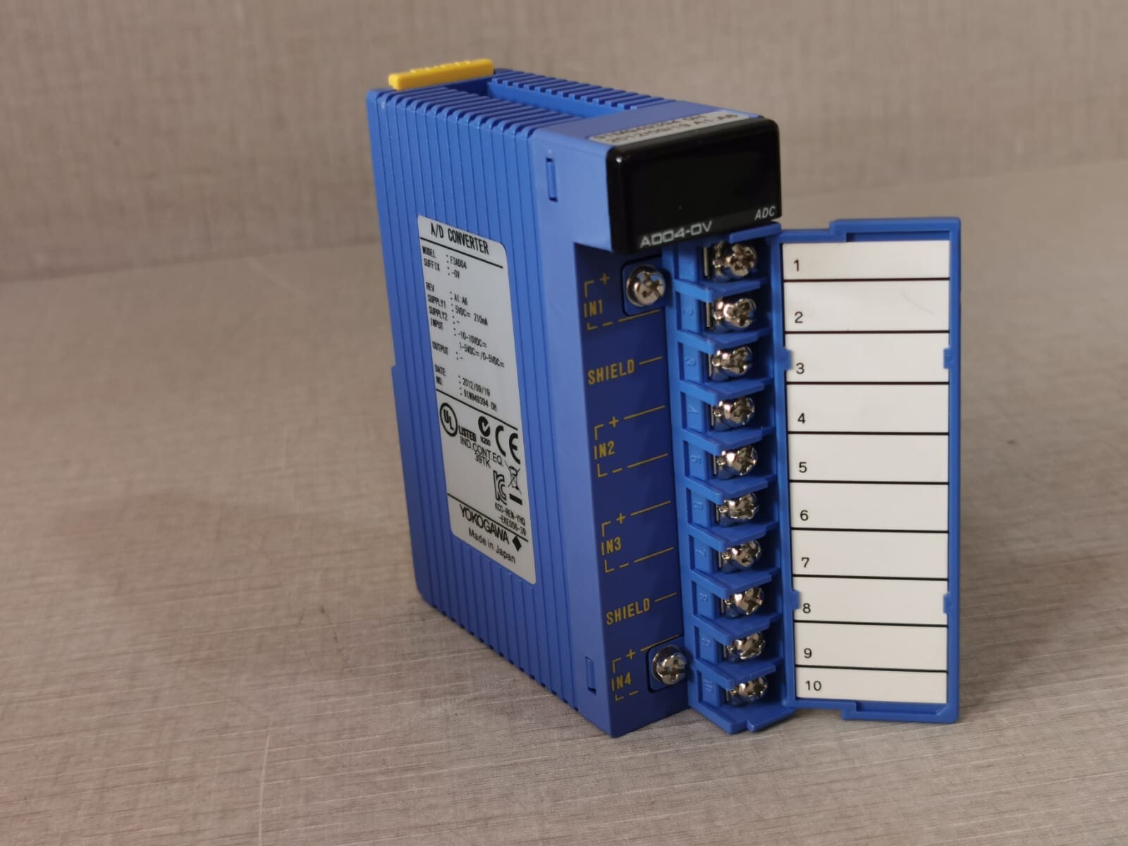 YOKOGAWA F3AD04-0V F3AD04 YOKOGAWA F3AD04-0V A/D CONVERTER 4