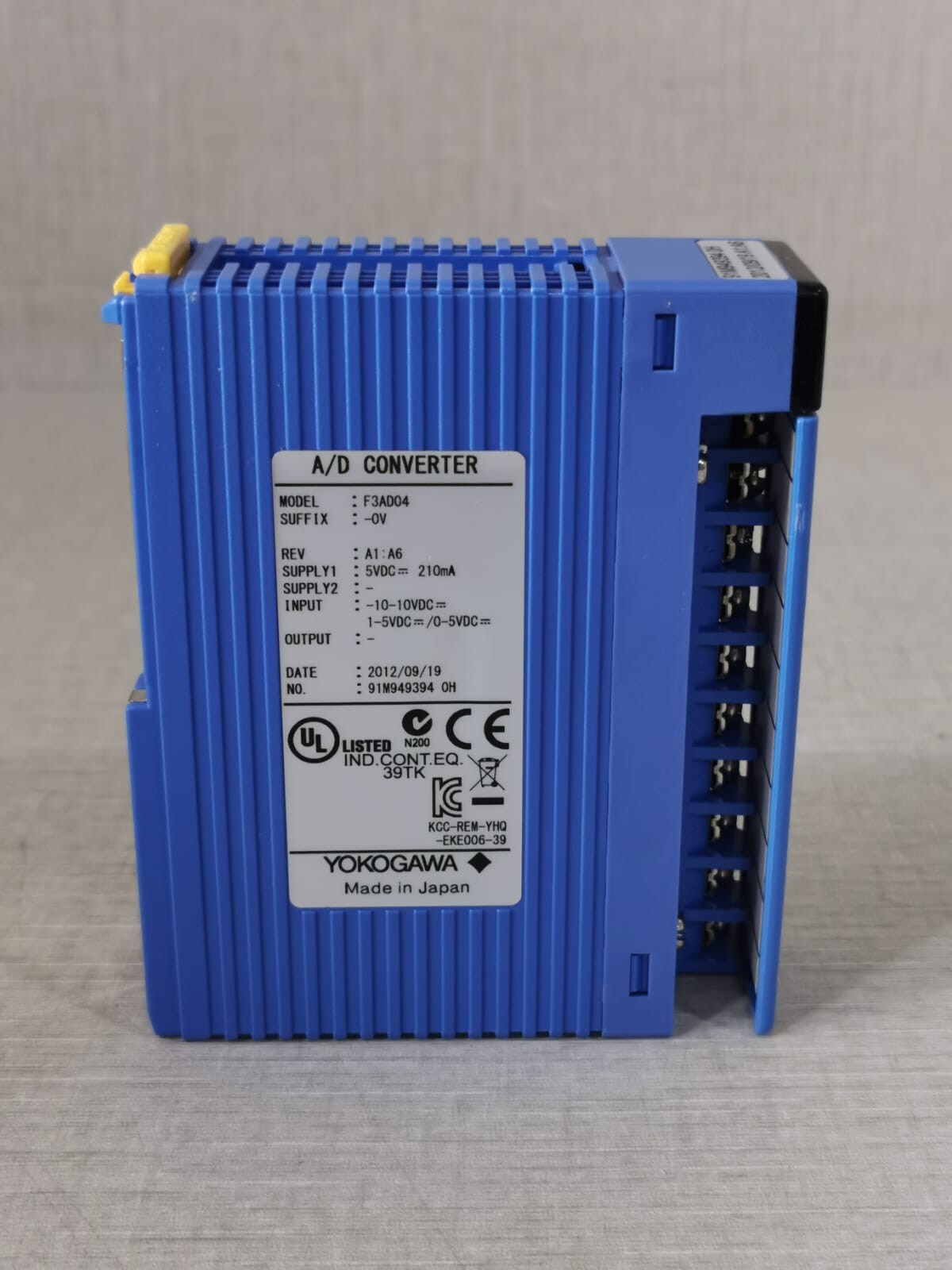 YOKOGAWA F3AD04-0V F3AD04 YOKOGAWA F3AD04-0V A/D CONVERTER 7