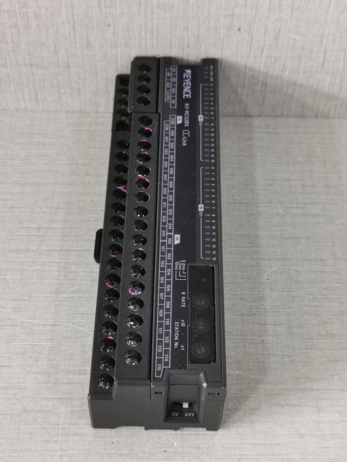 KEYENCE KV-RC16BX CC-Link KEYENCE KV-RC16BX CC-Link INPUT MODULE 12-24VDC 5