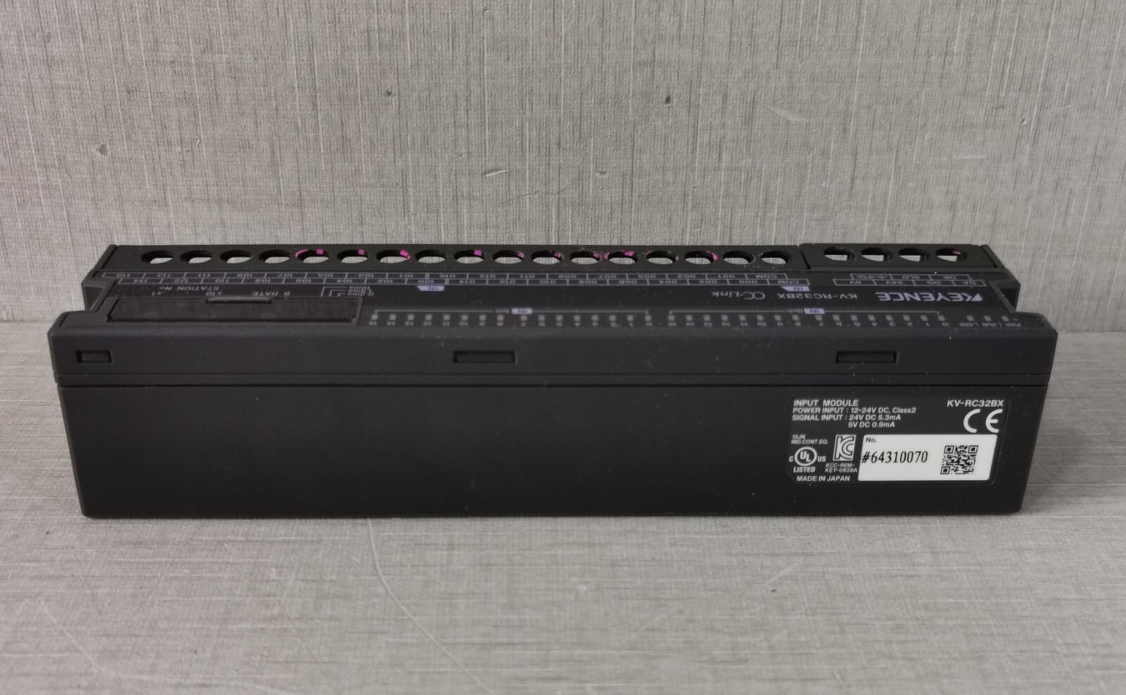 KEYENCE KV-RC16BX CC-Link KEYENCE KV-RC16BX CC-Link INPUT MODULE 12-24VDC 7