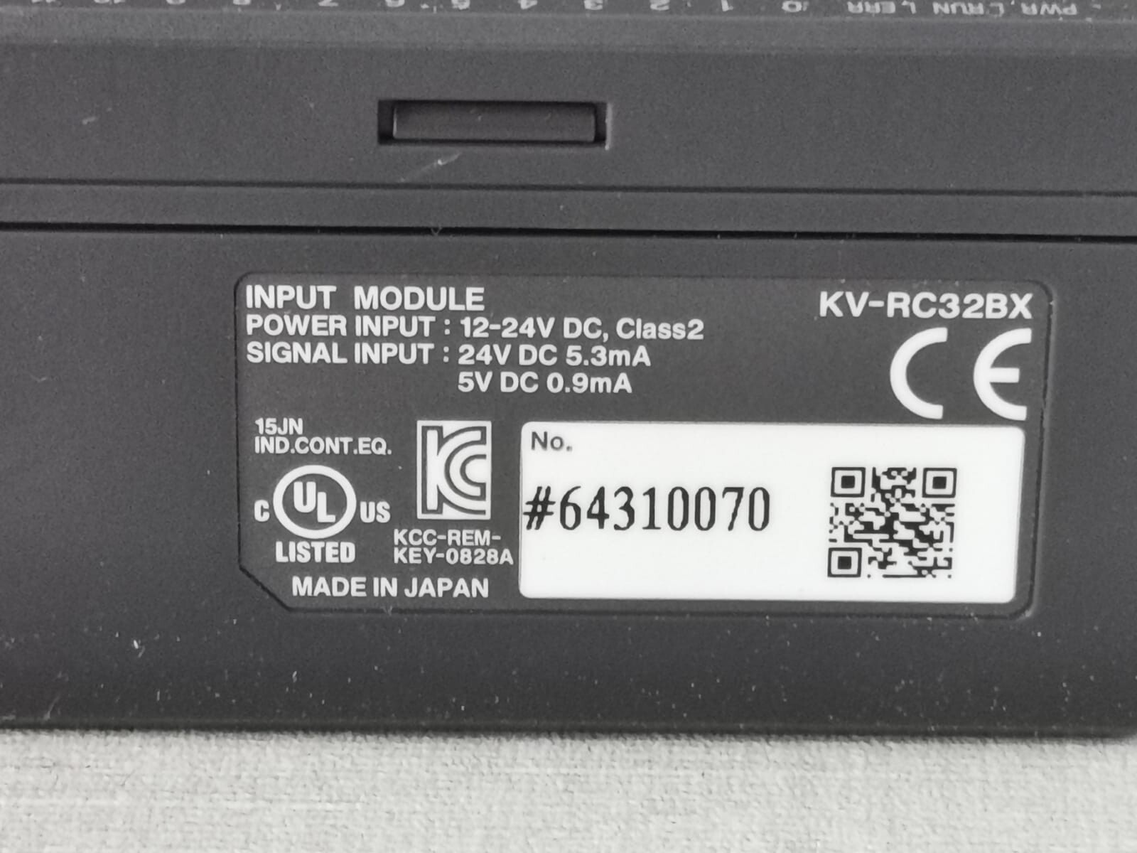 KEYENCE KV-RC16BX CC-Link KEYENCE KV-RC16BX CC-Link INPUT MODULE 12-24VDC 8