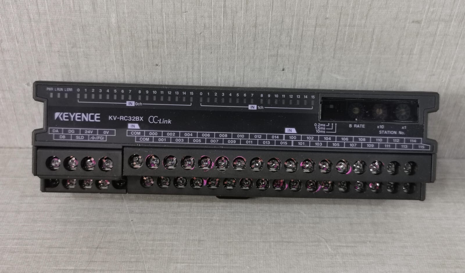 KEYENCE KV-RC16BX CC-Link INPUT MODULE 12-24VDC