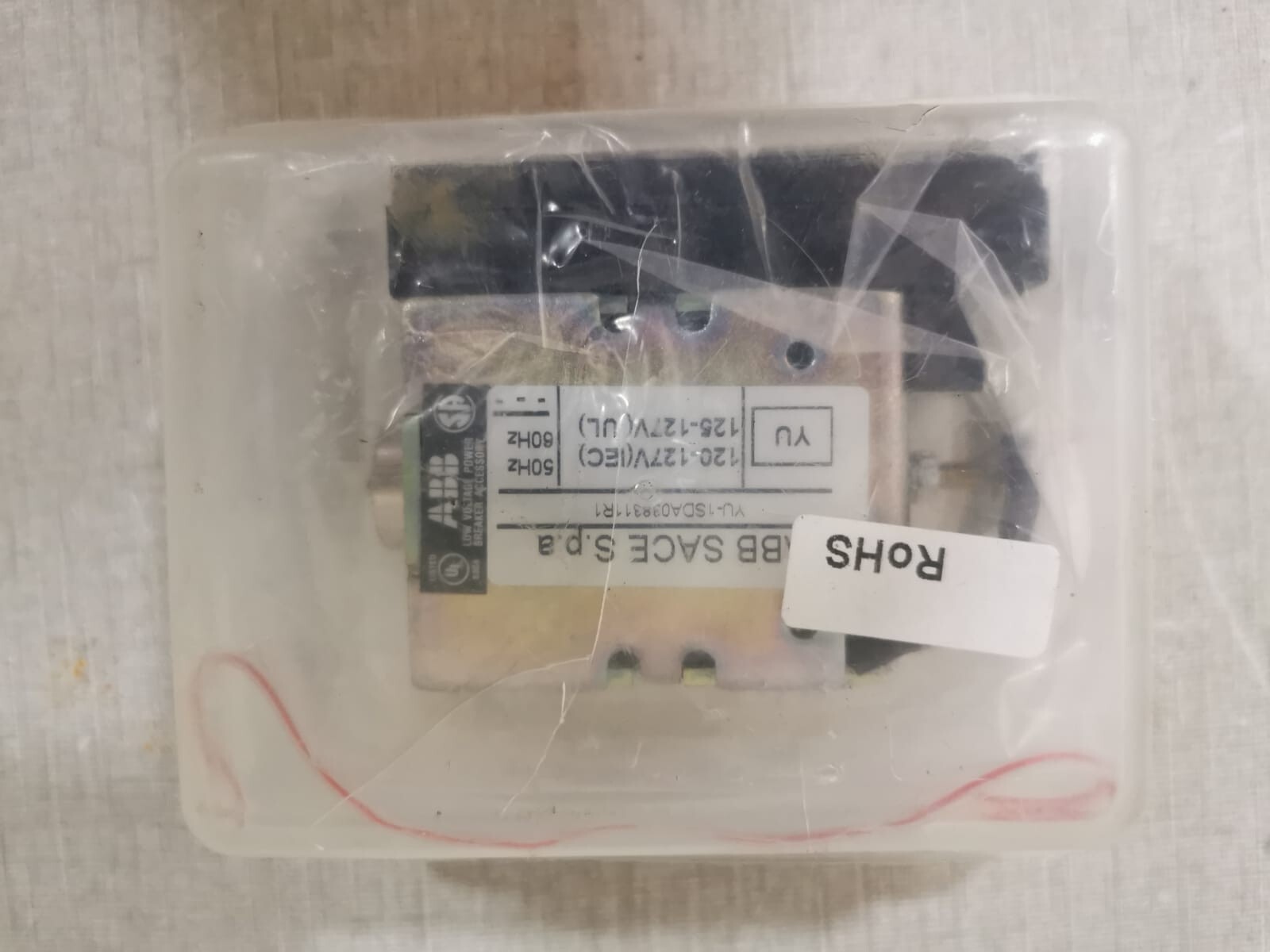 ABB YU-1SDA038311R1 ABB YU-1SDA038311R1 SHUNT UNDERVOLTAGE RELEASE FOR LOW VOLTAGE BREAKER SACE 5