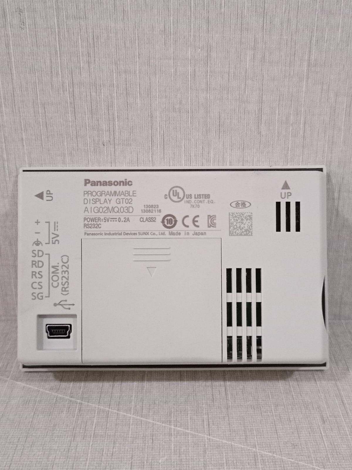 Panasonic GT02AIG02MQ03D Panasonic GT02AIG02MQ03D Programmable Display 7