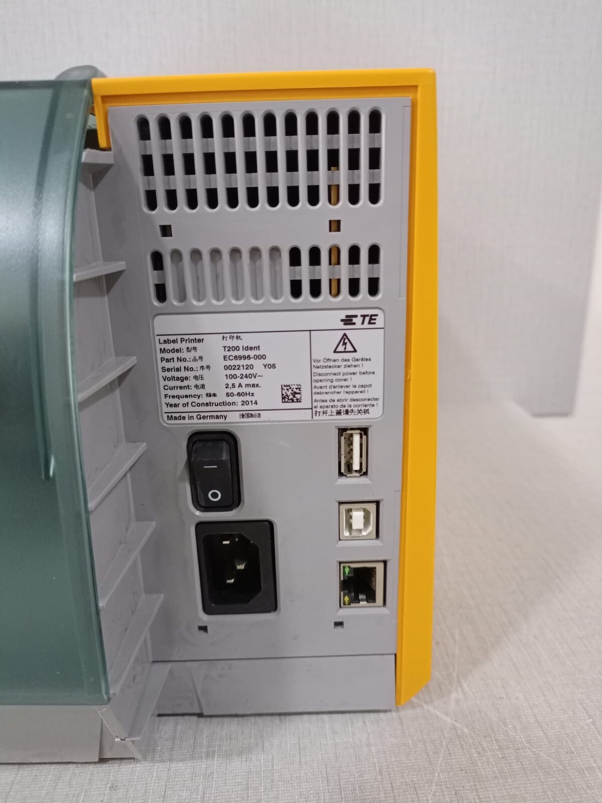 TE Connectivity T200 TE Connectivity T200 Ident Standard Printer 9